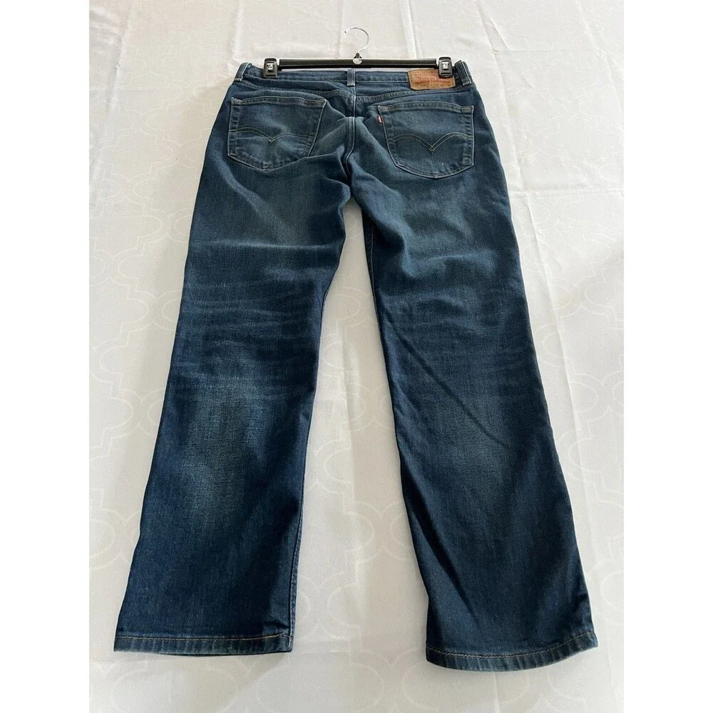Levi’s 514 Straight Fit Medium Wash Blue Denim Jeans Men’s 33x30